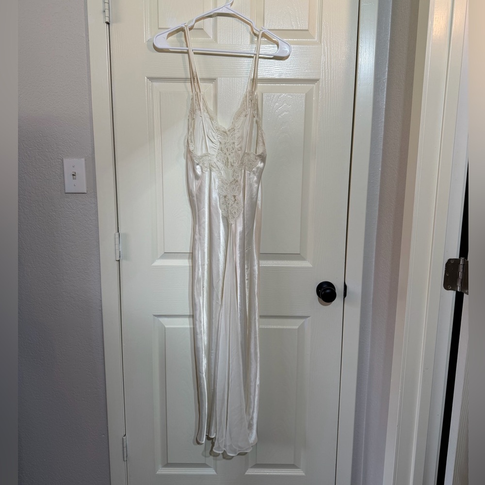 Victoria's Secret Cream Lace Satin Dress